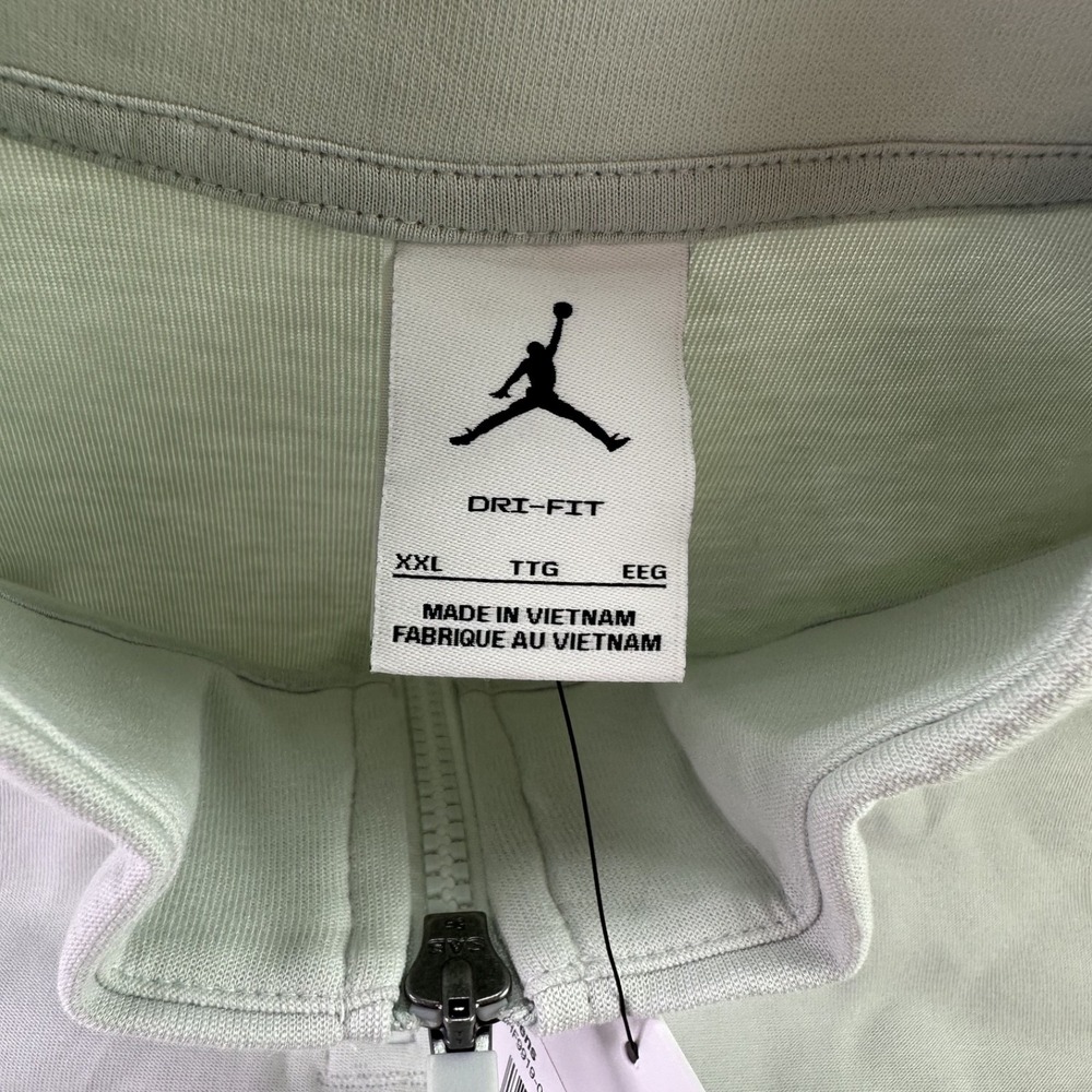 Nike Men's‎ XXL 2XL Jordan 1/4 Zip Pullover Golf Shirt Sport Gray HF9919-034 NEW - Picture 7 of 8